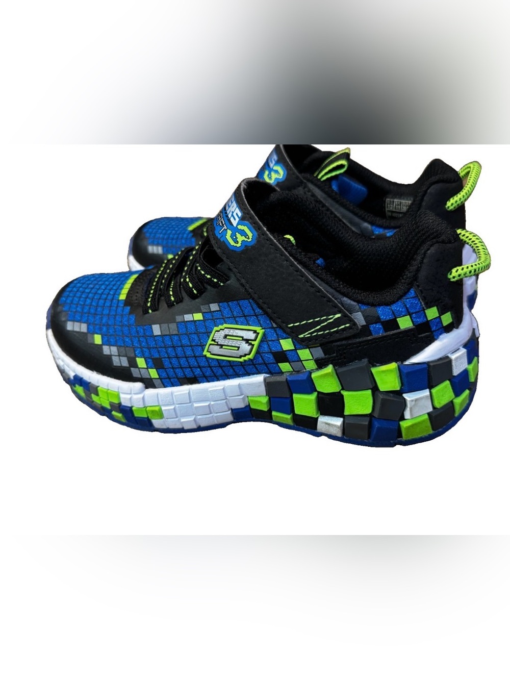 Skechers Boy's Mega-Craft 3.0 Sneakers Size 12  Minecraft toddler School Shoes